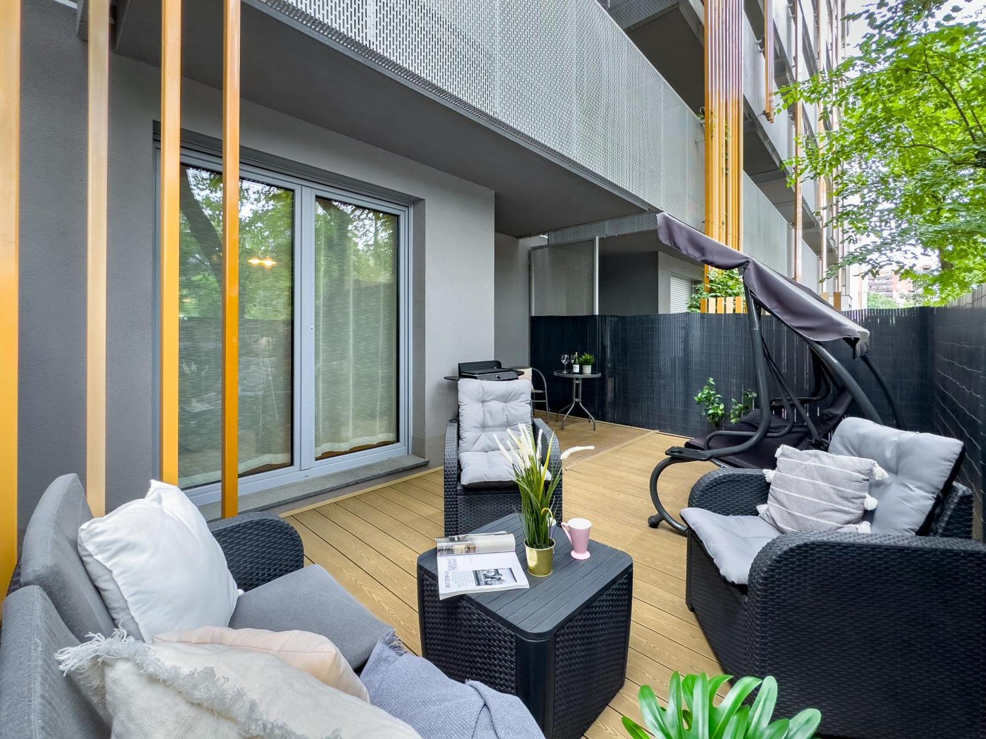Apartament Z Duzym Tarasem W Centrum Krakowa Esterno foto